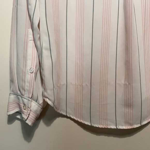 New York & Company Striped Collared Button Down - Picture 10 of 15